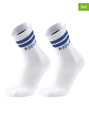 Replay Underwear 2er-Set: Socken in Weiß