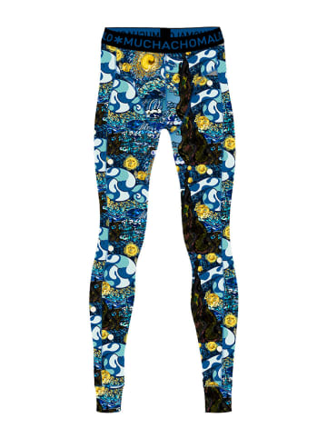 Muchachomalo Leggings blauw/wit/geel