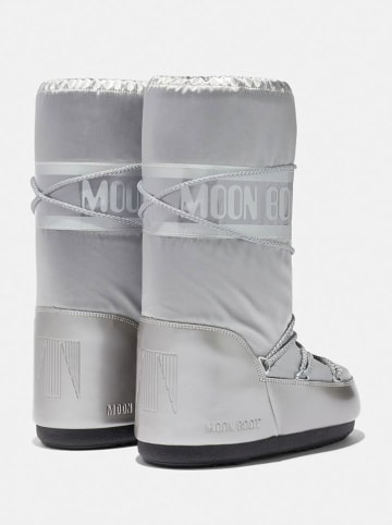 Moon Boot Kozaki zimowe "Icon" w kolorze srebrnym
