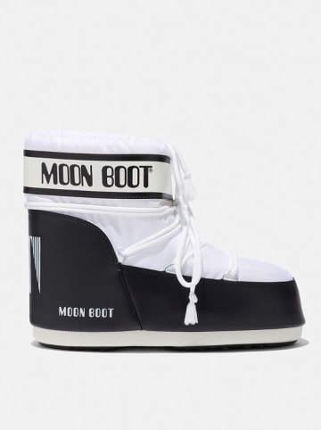 Moon Boot Botki zimowe "Icon Low" w kolorze czarno-białym