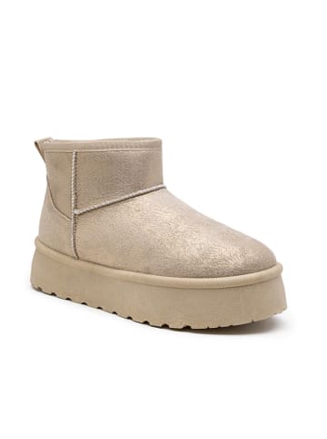Foreverfolie Winterboots goudkleurig