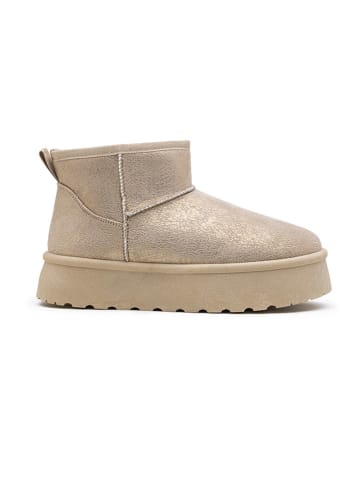 Foreverfolie Winterboots goudkleurig
