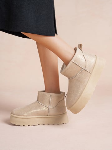 Foreverfolie Winterboots goudkleurig