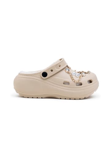Foreverfolie Pantoletten in Beige