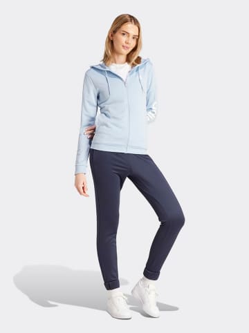 adidas 2 delige trainingsoutfit lichtblauw/donkerblauw
