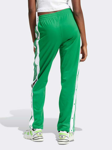 adidas Sweathose in Grün/ Weiß