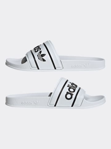 adidas Pantoletten in Weiß