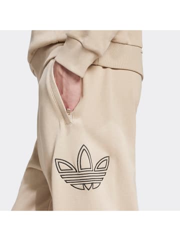 adidas Spodnie dresowe w kolorze beżowym