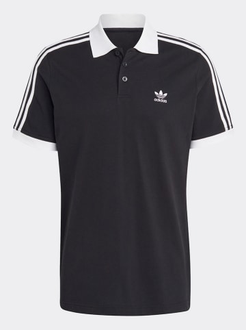 adidas Koszulka polo w kolorze czarno-białym