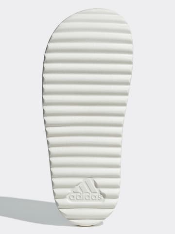 adidas Pantoletten in Lila/ Weiß
