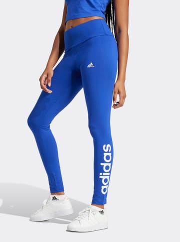 adidas Legginsy w kolorze niebieskim
