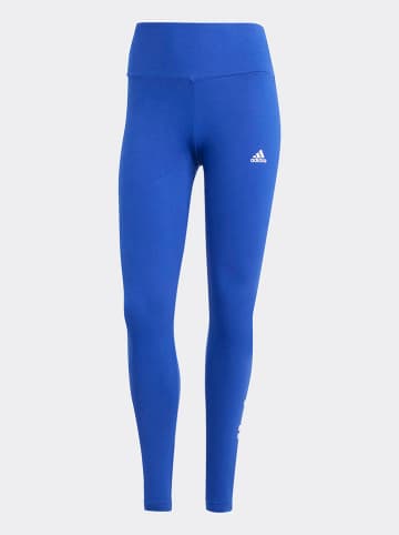adidas Legginsy w kolorze niebieskim