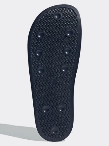 adidas Pantoletten in Dunkelblau/ Gelb