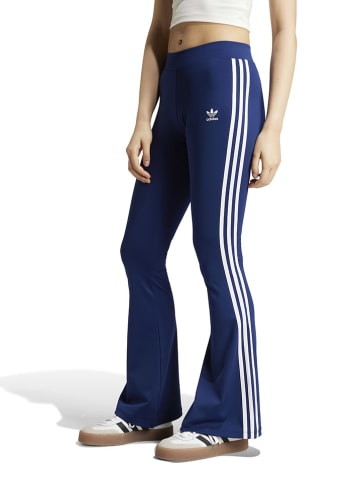 adidas Leggings in Dunkelblau/ Weiß