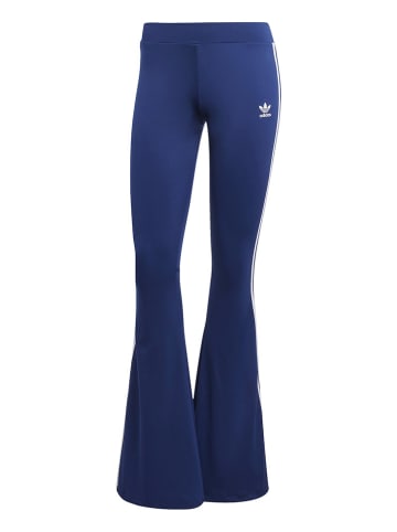 adidas Legginsy w kolorze granatowo-białym