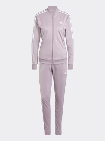 adidas 2 delige trainingsoutfit wit/lila