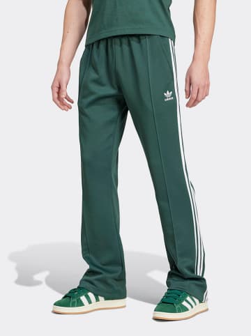 adidas Sweathose in Grün/ Weiß