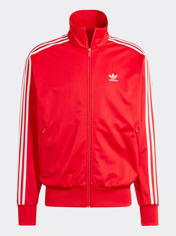 adidas Trainingsjacke in Rot/ Weiß