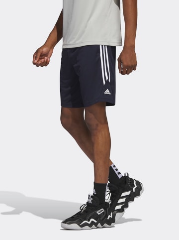 adidas Shorts in Weiß/ Dunkelblau