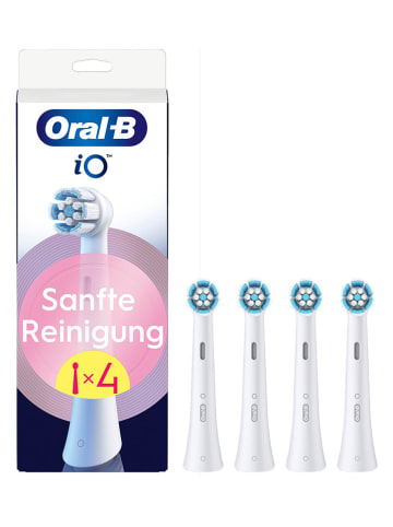 Oral-B 4-delige set: opzetborstels "iO Zachte Reiniging" wit