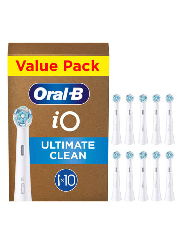 Oral-B 10er-Set: Ersatz-Bürstenköpfe "iO Ultimative Reinigung" in Weiß