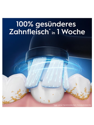 Oral-B 8-delige set: opzetborstels "iO Zachte Reiniging" zwart