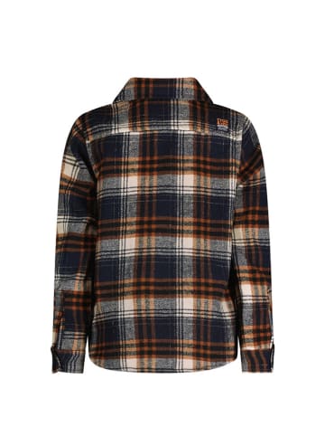 Tygo & Vito Hemd "Onno" in Dunkelblau/ Beige/ Orange