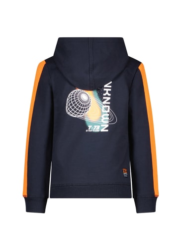 Tygo & Vito Hoodie "Huxley" in Dunkelblau/ Orange