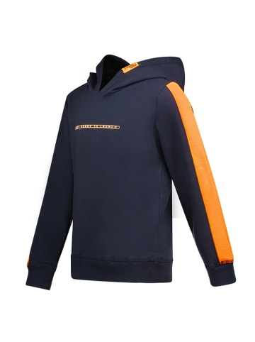 Tygo & Vito Hoodie "Huxley" in Dunkelblau/ Orange