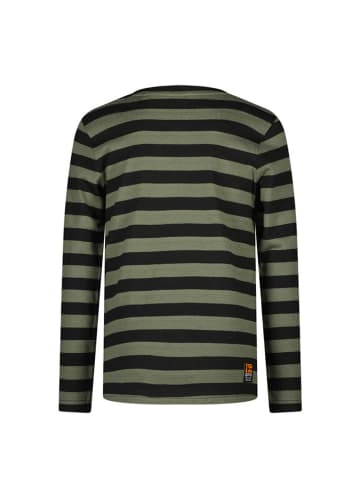 Tygo & Vito Longsleeve "Melle" in Schwarz/ Khaki