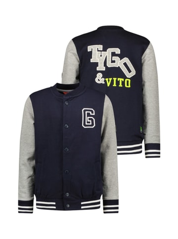 Tygo & Vito Blouson "Vic" in Dunkelblau/ Grau