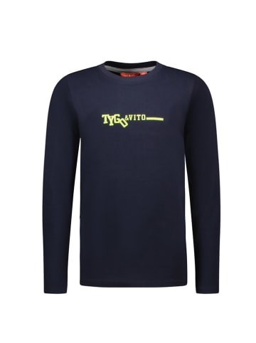 Tygo & Vito Longsleeve "Mees" in Dunkelblau
