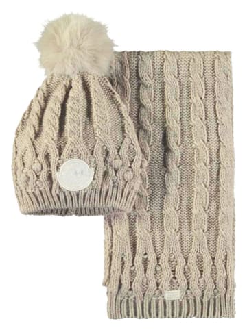 Le Chic 2-delige set: muts & sjaal "Raquel & Rory" beige