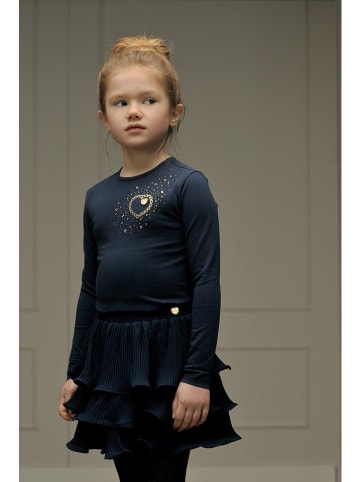 Le Chic Koszulka "Norma" w kolorze granatowym