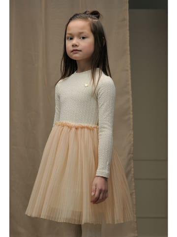 Le Chic Kleid "Smart" in Creme/ Beige