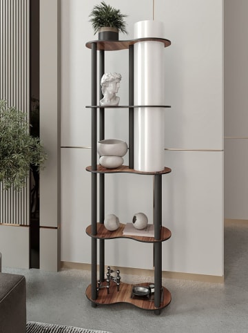 Opviq Lampa stojąca w kolorze czarno-jasnobrązowym - wys. 140 cm