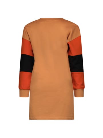 Tygo & Vito Kleid "Dunja" in Hellbraun/ Rot/ Schwarz