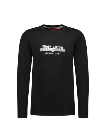 Tygo & Vito Longsleeve "Mux" in Schwarz