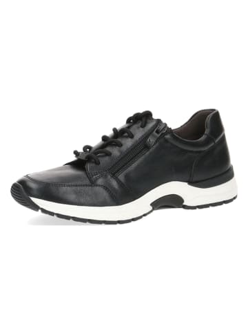 Caprice Leder-Sneakers in Schwarz