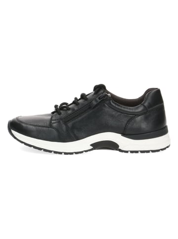 Caprice Leder-Sneakers in Schwarz