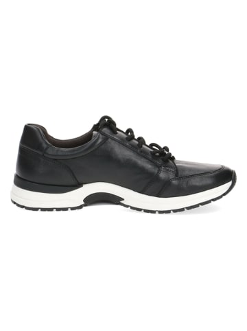 Caprice Leder-Sneakers in Schwarz