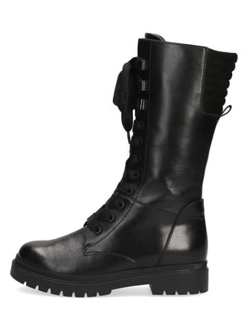 Caprice Leder-Stiefel in Schwarz