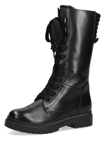 Caprice Leder-Stiefel in Schwarz