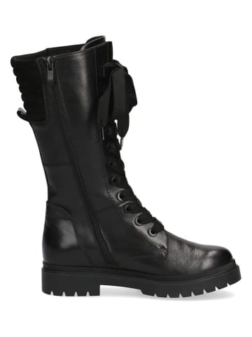 Caprice Leder-Stiefel in Schwarz