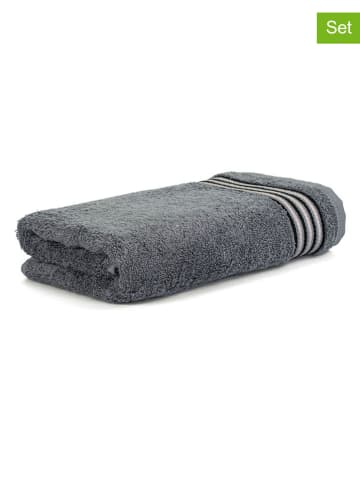 Möve for Frottana 3-delige set: handdoeken "Möve for frottana" antraciet