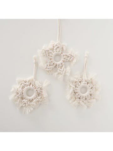 Boltze Dekoanhänger ''Zalia'' in Creme - Ø 12 cm (Überraschungsprodukt)