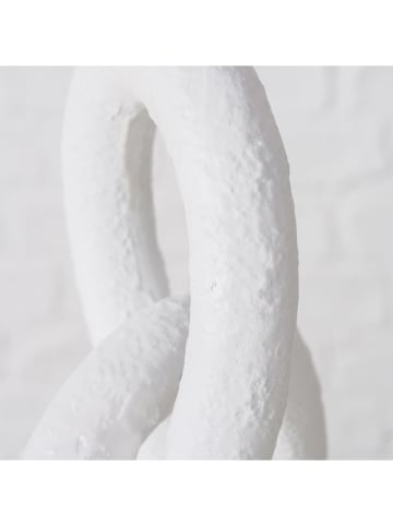 Boltze Dekoaufsteller ''Tetrys'' in Weiß - (B)12 x (H)20 x (T)8 cm