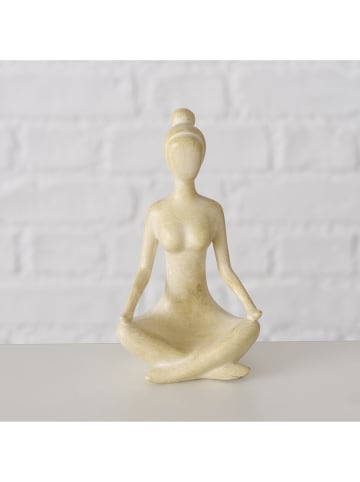 Boltze Decoratief figuur "Yoga" beige - (B)7 x (H)10 x (T)5,5 cm (verrassingsproduct)