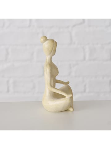 Boltze Dekofigur ''Yoga'' in Beige - (B)7 x (H)10 x (T)5,5 cm (Überraschungsprodukt)
