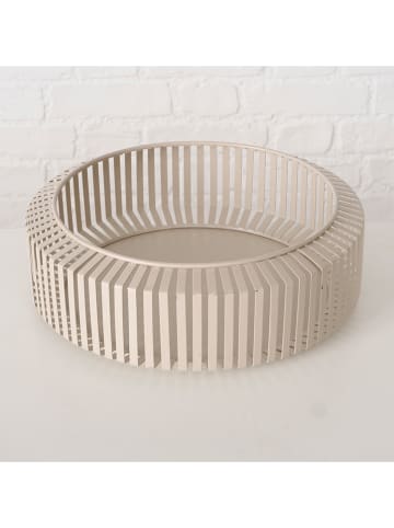 Boltze 2-delige set: decoratieve schalen "Viki" beige
